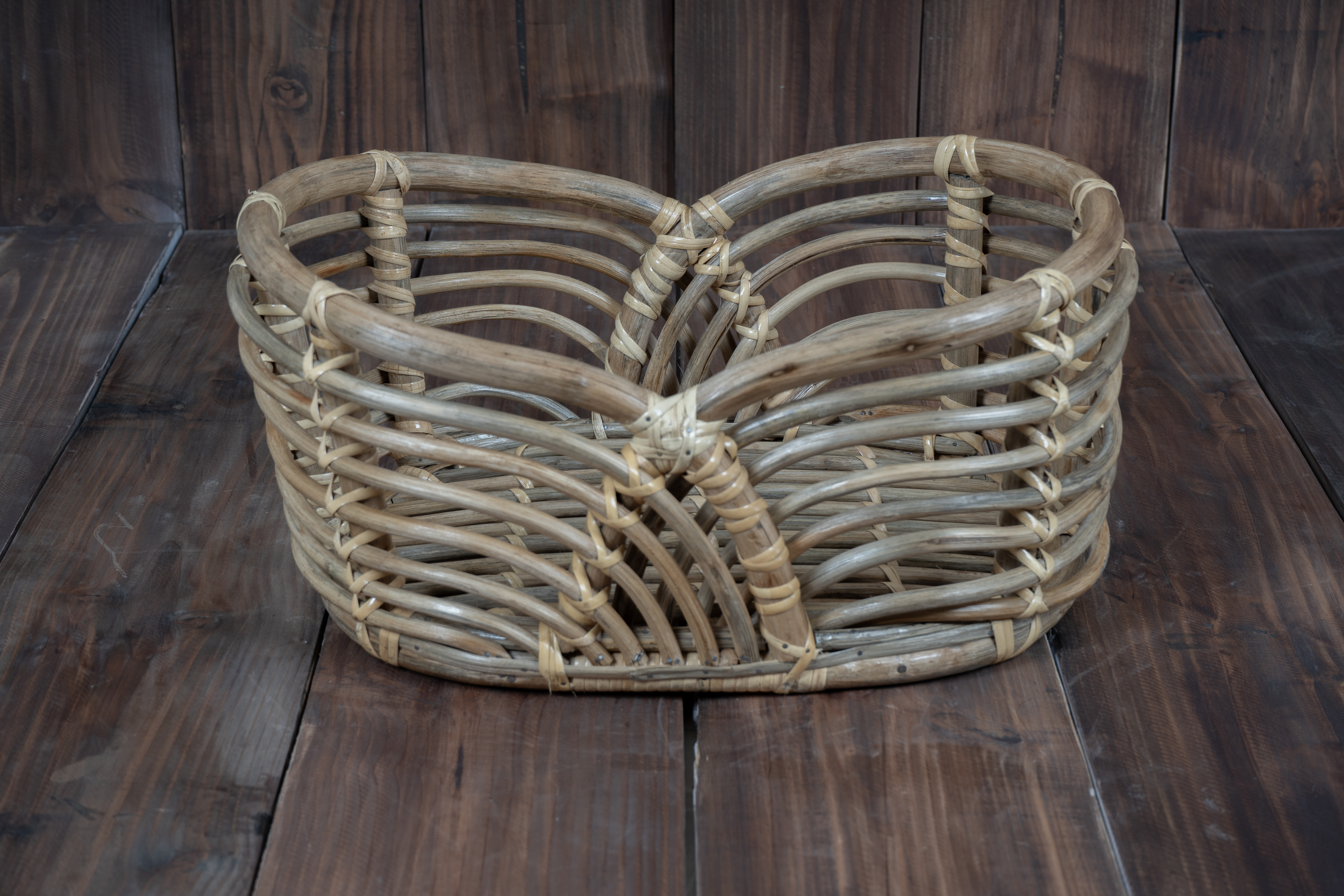 Cane Twin Basket