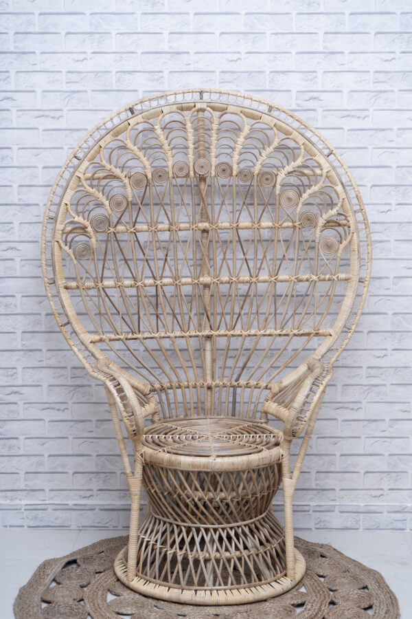 Cane Maternity Peacock Chair