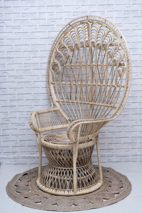 Cane Maternity Peacock Chair