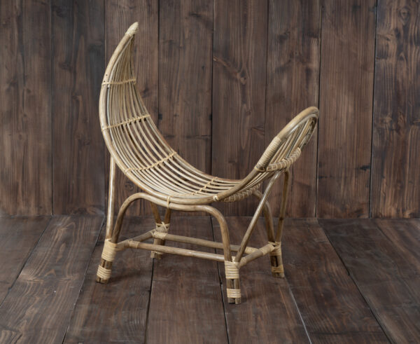 Cane Halfmoon Chair