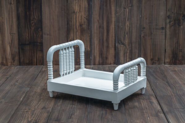 Wooden Bed (White)