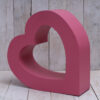 Wooden heart shape maternity prop